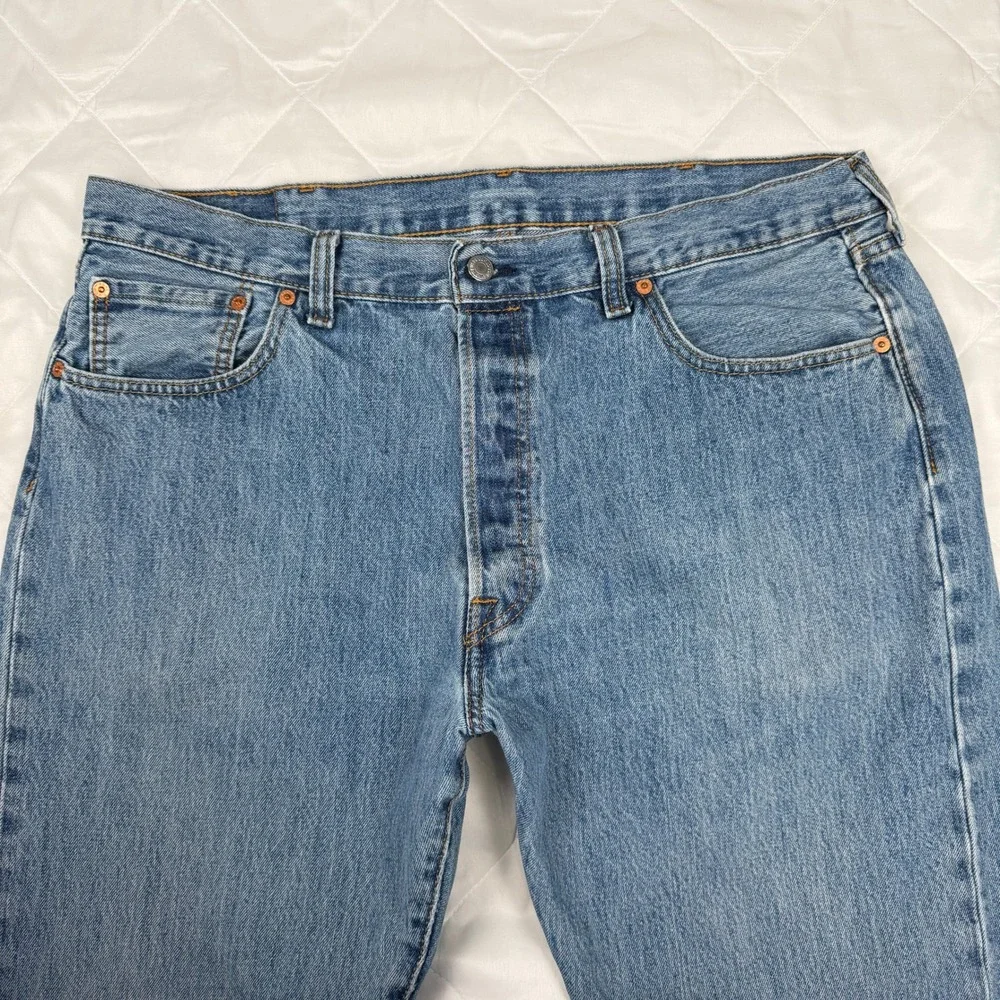 Levi's 501 Original Jeans Men's 40x36 Medium Stonewash Button Fly Straight